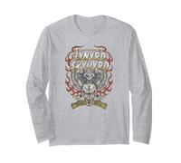 Banda de Motociclistas Lynyrd Skynyrd Motor Skull Classic Southern Rock Manga Larga