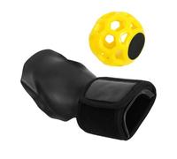 Banda de muñeca plateada para mano derecha para entrenamiento de swing de golf, corrector de postura de golf, bola mágica de alineación de swing, herramienta de entrenamiento para una postura de golf