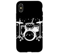 Banda de música con batería de dibujos animados Carcasa para iPhone X/XS