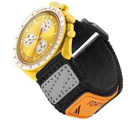 Banda de nylon luna de liberación rápida de 20 mm para hombres Omega X Strap compatible con Omega // Railmaster/Mission to the Moon/Mercury/Sun/Mars/Earth/Jupiter/Neptune/Plutón,