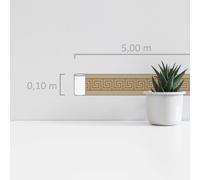 Banda De Papel Tapiz Con Patrón Clásico En Oro