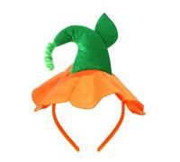 Banda de pelo de calabaza, cabeza de calabaza cubre cabeza de calabaza elástica niño Halloween diadema cabeza de calabaza banda de pelo para fiesta de disfraces de Halloween, 3 piezas