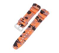 Banda de Reloj de 18 mm AQ-S810W AE-1000W AE-1200/1300 SGW-300 Strap Men Camuflage Silicone Accesorios de muñeca de Goma Apto para