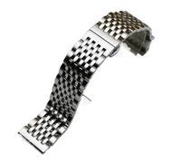 Banda de Reloj de Acero Inoxidable de Extremo Curvado 18 mm 19 mm 20 mm 21 mm 22 mm Correa de reemplazo Butterfly BOD -BOD Pulsera de Plata