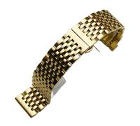 Banda de Reloj de Acero Inoxidable de Extremo Curvado 18 mm 19 mm 20 mm 21 mm 22 mm Correa de reemplazo Butterfly BOD -BOD Pulsera de Plata