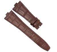 Banda de reloj de cuero genuina para Vacheron Constantin Series 4500V 5500V P47040 Hebilla de acero inoxidable 25 * 8 25 * 7 Corcha de reloj