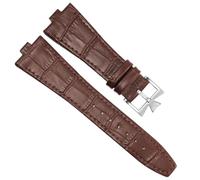 Banda de reloj de cuero genuina para Vacheron Constantin Series 4500V 5500V P47040 Hebilla de acero inoxidable 25 * 8 25 * 7 Corcha de reloj