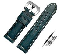 Banda de reloj de cuero para hombres, adecuado para Panerai Citizen Jeep Cadena de relojes de cuero italiano 22 mm de 24 mm de 26 mm Relojes