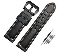 Banda de reloj de cuero para hombres, adecuado para Panerai Citizen Jeep Cadena de relojes de cuero italiano 22 mm de 24 mm de 26 mm Relojes