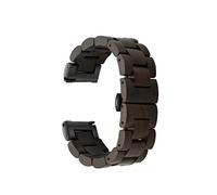 Banda de reloj de liberación rápida, correa de reloj de madera natural AIYIBEN, elección del color y ancho de la correa 18 mm, 19 mm, 20 mm, 21 mm, 22 mm, 23 mm o 24 mm (20mm, Marrón)