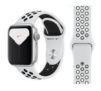 Banda De Reloj Sport Loop De Apple Nike De 42mm/44mm/45mm - Platino Puro / Negro