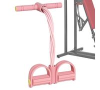 Banda de resistencia al pedal, 8 tubos de resistencia para pies, equipo de fitness elástico con asas | Entrenador elástico para entrenamiento abdominal, piernas, brazos, ejercicios de espalda, yoga