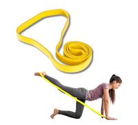 Banda de Resistencia Amarilla 5-15 LB / 2-7 kg FFitness | Ancho 0,62 cm | Bandas Fitness Pilates, Yoga, Entrenamiento de Fuerza, Fisioterapia y rehabilitación -