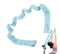 Banda de resistencia, banda elástica para ejercicios, 10 trabillas, cinturón elástico para entrenamiento en casa, entrenamiento, pilates y gimnasia