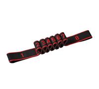 Banda de Resistencia, Bandas de Resistencia con Asas, Bandas elásticas numeradas de 8 Niveles, Correa multifunción para Ejercicio de Mujeres y Hombres, 35 Pulgadas