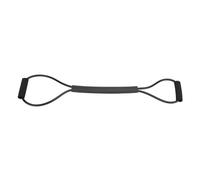 Banda de Resistencia con asa Ejercicio elástico Duradero Entrenamiento Estiramiento para Ejercicios de Gimnasio en casa Boxeo Pilates Material de Goma Talla única (Negro 35 Libras)