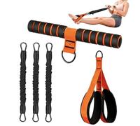 Banda de Resistencia con Asas - Equipo multifunción de Abdominales de 13,6 kg,Bandas de Estiramiento con Pedal de Tensión Manual | Gimnasio en Casa Fuerza Central Pilates Piernas