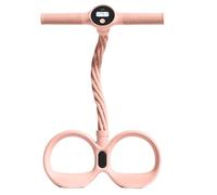 Banda de resistencia con pedal en forma tubular | con mango y dispositivo de fitness elástico | Banda de resistencia con mango | Para entrenamiento de cuerpo entero, yoga, pilates, estiramiento