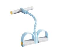 Banda de Resistencia con Pedal | Tensor de 6 Tubos elásticos,con Asas para Estiramiento y Fitness,para Fitness, Pilates, Ejercicio de Fuerza y Gimnasio en Casa