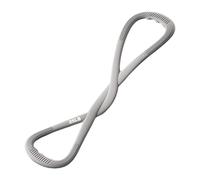 Banda de resistencia de 8 bandas, expansor de pecho, banda de ejercicio portátil, cuerda de tracción de cuerpo completo con asas suaves para el hogar, gimnasio, viajes, entrenamiento, color gris, 25