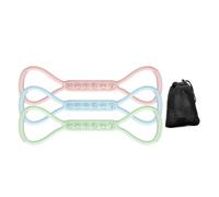 Banda De Resistencia De 8 Formas - Entrenador Elástico De Silicona Cinturón De Ejercicio para Espalda Y Hombros | Equipo De Fitness para Todo El Cuerpo | Brazo Pierna Cadera Cuello Flexibilidad Yoga