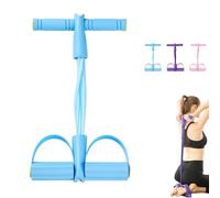 Banda de resistencia de pedal de 6 tubos, cuerda de tensión elástica para entrenamiento de cuerpo completo, bandas de fitness para entrenamiento de fuerza, yoga, estiramiento, adelgazamiento