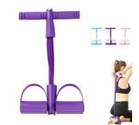 Banda de resistencia de pedal de 6 tubos, cuerda de tensión elástica para entrenamiento de cuerpo completo, bandas de fitness para entrenamiento de fuerza, yoga, estiramiento, adelgazamiento