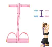 Banda de resistencia de pedal de 6 tubos, cuerda de tensión elástica para entrenamiento de cuerpo completo, bandas de fitness para entrenamiento de fuerza, yoga, estiramiento, adelgazamiento