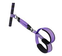 Banda de resistencia del pedal del pie - Correas de PP Látex PVC 30X60Cm 55Lb | Pedal de entrenamiento de tensión Manual de camilla elástica para piernas | Gimnasio Fitness en casa Yoga Estiramiento E