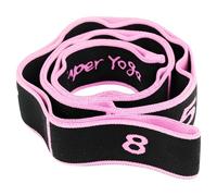 Banda de resistencia numerada para yoga, bandas de resistencia de fitness de 8 bucles con seda de látex, banda de entrenamiento de 90 cm para baile, pilates, terapia física y estiramiento