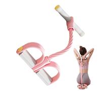Banda de resistencia para pedal, cuerda tensora de yoga de 6 tubos, con mango, bandas de resistencia para estirar, para casa, gimnasio, oficina, entrenamiento, fisioterapia, deportes de fuerza