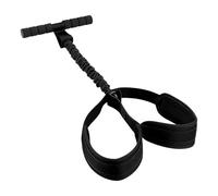 Banda de resistencia para pedal de pie, banda multifuncional ajustable de látex suave con asa, pedal de resistencia para el hogar, fitness, ejercicio, entrenamiento de fuerza, estiramiento de piernas