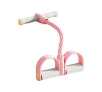 Banda de resistencia para pedales con mango, cuerda tensora de 6 tubos de yoga, con asas y bandas de resistencia de goma para ejercicios, para fitness, pilates, gimnasio, oficina