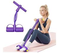 Banda de resistencia para pedales de 6 tubos, cuerda de tracción multifuncional para abdominales, equipo de entrenamiento para ejercicios de culturismo, expansor de cuerpo entero, entrenamiento de