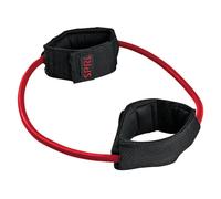 Banda de resistencia para piernas SPRI Xercuff con pu os acolchados antideslizantes para tobillos, color rojo, talla mediana