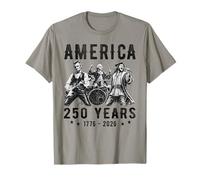 Banda de Rock Bless USA Abe Lincoln George Washington Columbus Camiseta