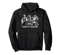 Banda de Rock Bless USA Abe Lincoln George Washington Columbus Sudadera con Capucha
