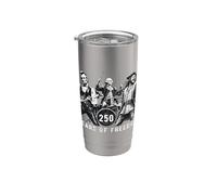 Banda de rock Bless USA Abe Lincoln George Washington Columbus Vaso térmico de acero inoxidable de doble pared