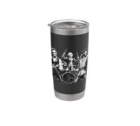 Banda de rock Bless USA Abe Lincoln George Washington Columbus Vaso térmico de acero inoxidable de doble pared