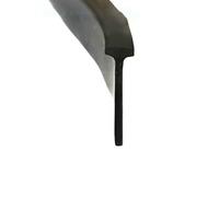 Banda de sellado de silicona, Tira de goma en forma T for cubrir espacios, for puertas, muebles, coches, negro, varios tamaños, 1-10m(5x18mm T,10M)