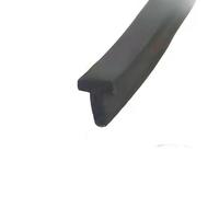Banda de sellado de silicona, Tira de goma en forma T for cubrir espacios, for puertas, muebles, coches, negro, varios tamaños, 1-10m(4x3.0mm T,3.0m)