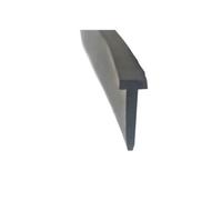 Banda de sellado de silicona, Tira de goma en forma T for cubrir espacios, for puertas, muebles, coches, negro, varios tamaños, 1-10m(4x13.0mm T,1M or 3.28ft)