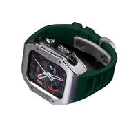 Banda de silicona de reloj de acero inoxidable de estilo RM, para la serie Ultra 8 7 6 5 4 SE, el kit de modificador de reacondicionamiento de cerebro de goma de goma deportiva para la serie de 49 mm