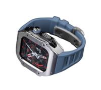 Banda de silicona de reloj de acero inoxidable de estilo RM, para la serie Ultra 8 7 6 5 4 SE, el kit de modificador de reacondicionamiento de cerebro de goma de goma deportiva para la serie de 49 mm