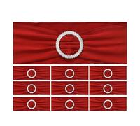 Banda de silla con elástico de silla elástica para decoraciones | Versátiles nudos de cinta y cintas para la espalda para bodas, fiestas, banquetes, recepciones y decoración de comedor