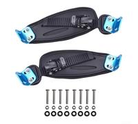 Banda de soporte para pies de longboard todoterreno para patinetas de montaña, pies firmemente unidos para una experiencia de conducción más segura y controlada (botones azules)