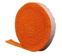 Banda de sudor de fibra de 5 m para caña de pescar, raquetas de bádminton y tenis con sensación cómoda y rendimiento de sujeción estable (5 m, naranja)
