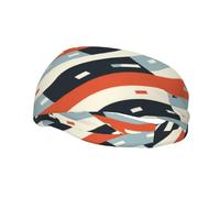 Banda de sudor decorativa deportiva de moda HJFCZH para pista de carreras, estampado elástico que absorbe la humedad, adecuado para ciclismo, yoga, correr