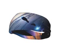 Banda de sudor decorativa deportiva de moda YYHWHJDE Un fascinante universo patrón diademas para hombres y mujeres