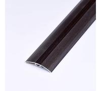 Banda de transición de madera a baldosa plano listón de suelo aluminio for suelos Conector for huecos en el suelo for uso con suelos de madera/baldosas/hormigón(Black,3PCS/2.7m/9ft)